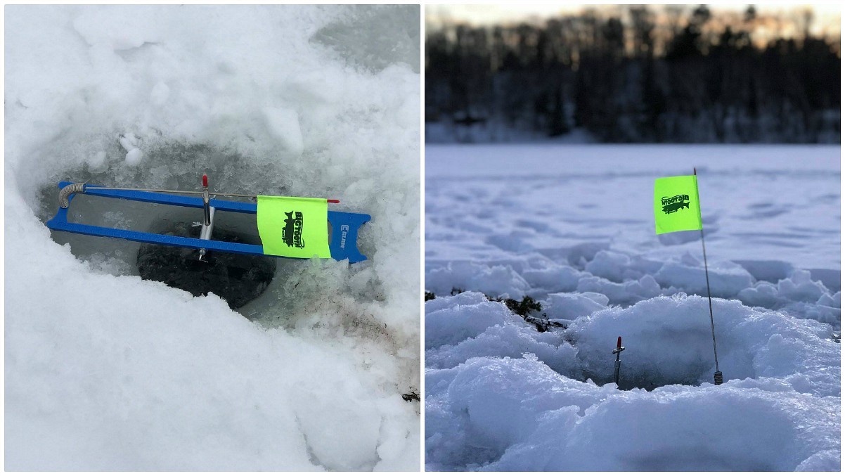 How to Set a Tip Up for Ice Fishing 